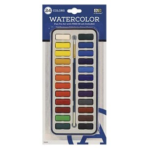 24 Color Watercolor Set